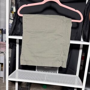 Olive Green Cargo Skort